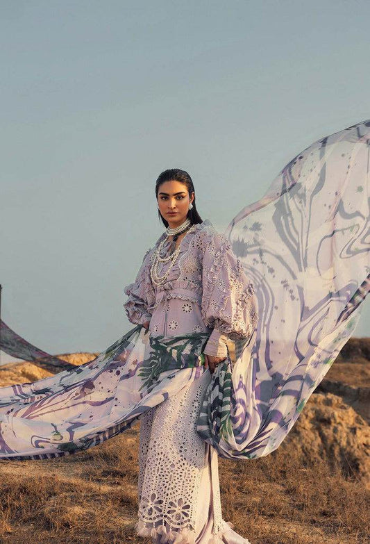 Adans Libas Lawn Eid Edit 24 Embroidered Unstitched 3pcs - Jotey