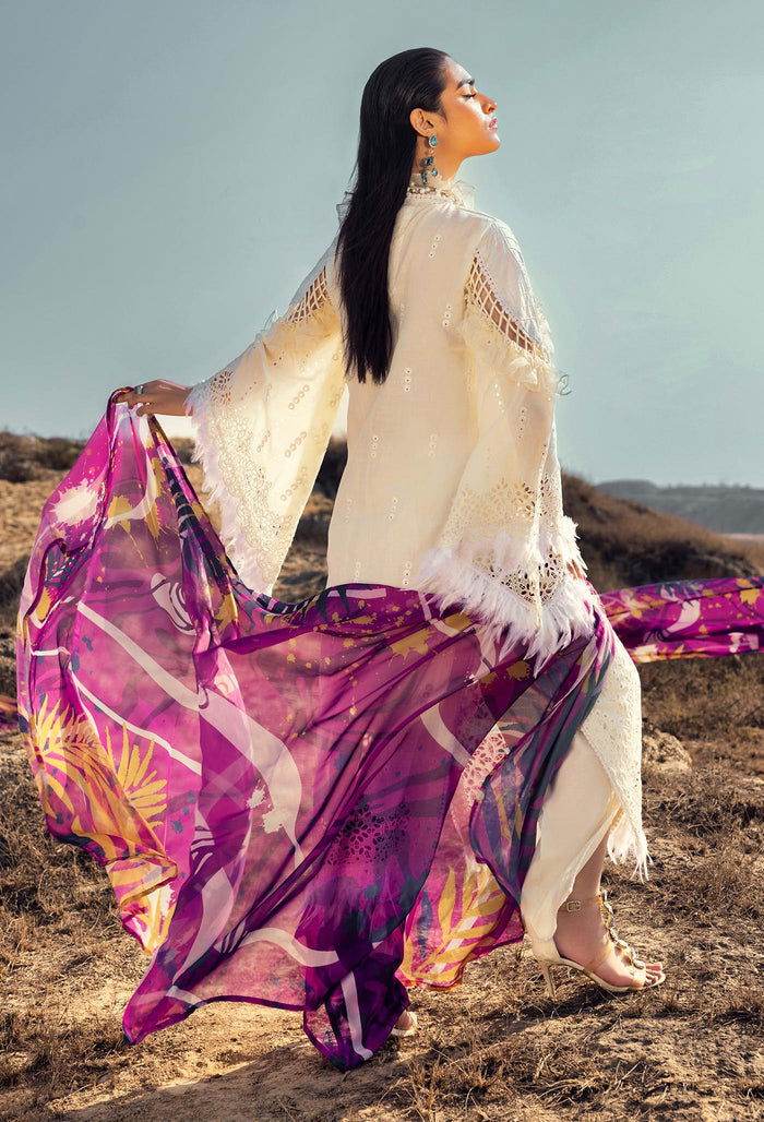 Adans Libas Lawn Eid Edit 24 Embroidered Unstitched 3pcs - Jotey