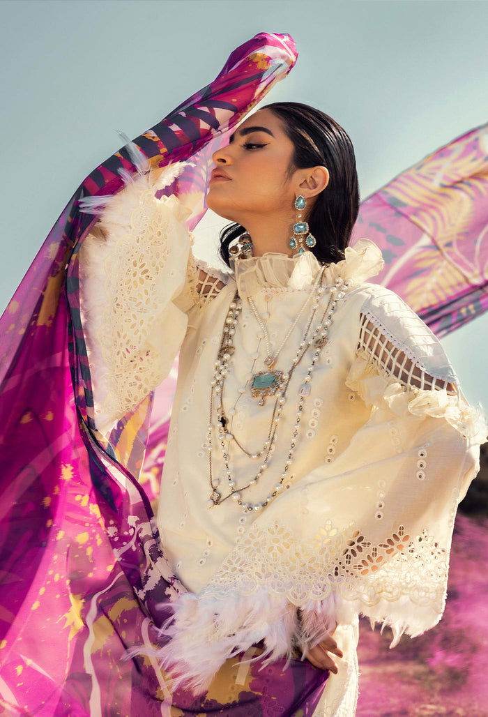 Adans Libas Lawn Eid Edit 24 Embroidered Unstitched 3pcs - Jotey