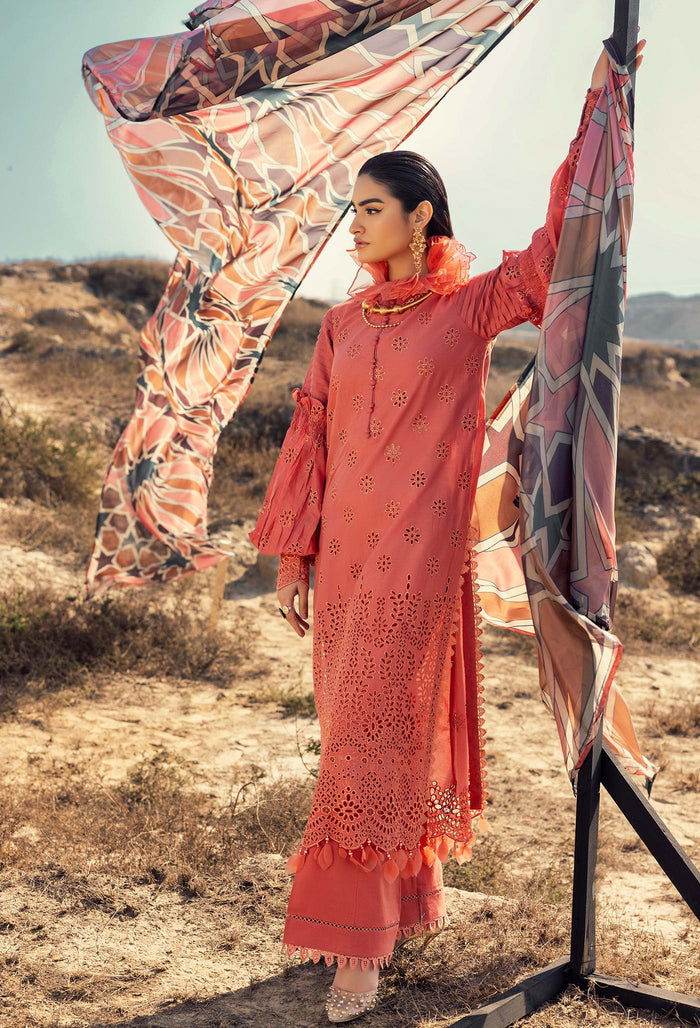 Adans Libas Lawn Eid Edit 24 Embroidered Unstitched 3pcs - Jotey