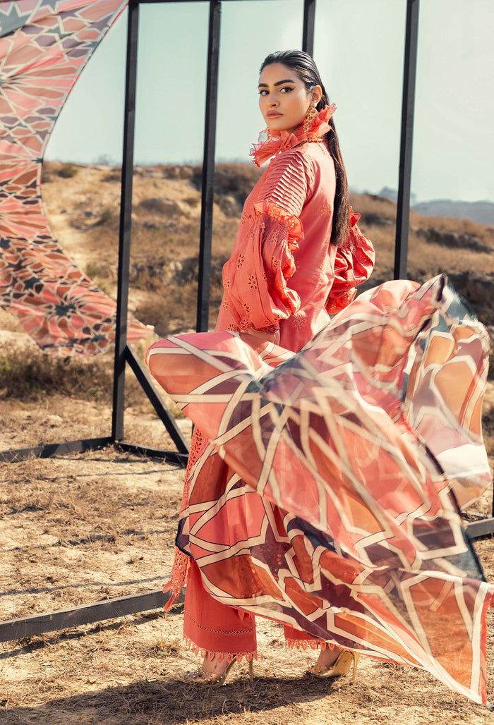 Adans Libas Lawn Eid Edit 24 Embroidered Unstitched 3pcs - Jotey