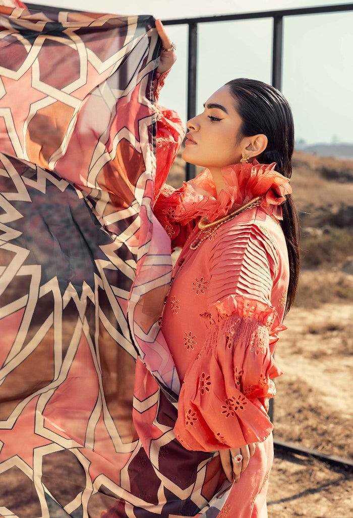 Adans Libas Lawn Eid Edit 24 Embroidered Unstitched 3pcs - Jotey