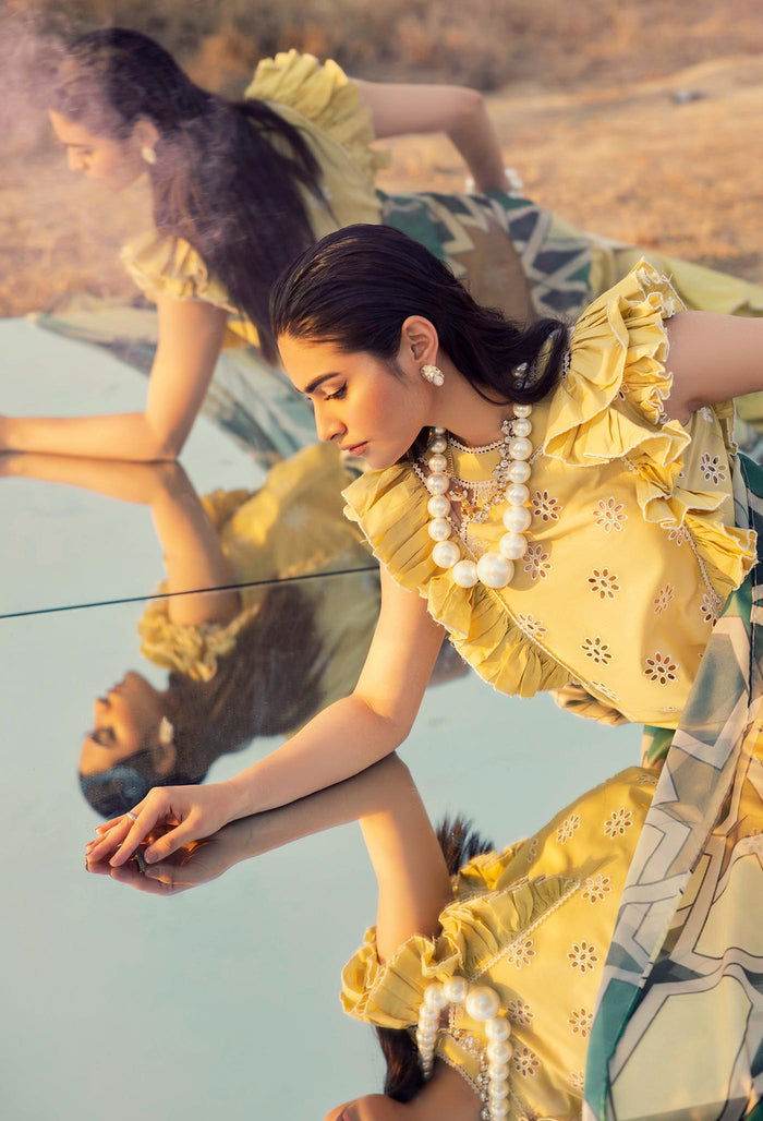 Adans Libas Lawn Eid Edit 24 Embroidered Unstitched 3pcs - Jotey