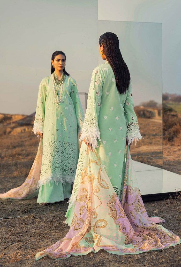 Adans Libas Lawn Eid Edit 24 Embroidered Unstitched 3pcs - Jotey