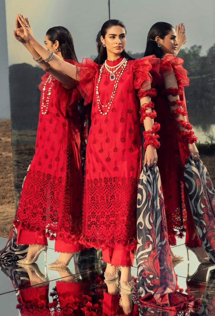 Adans Libas Lawn Eid Edit 24 Embroidered Unstitched 3pcs - Jotey