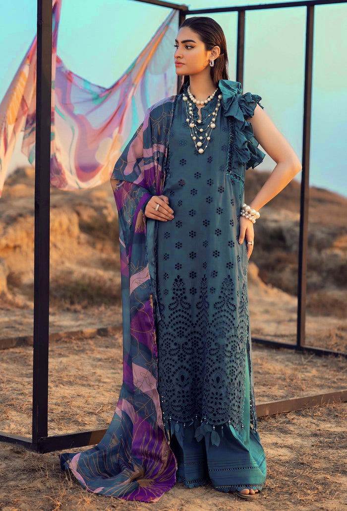 Adans Libas Lawn Eid Edit 24 Embroidered Unstitched 3pcs - Jotey