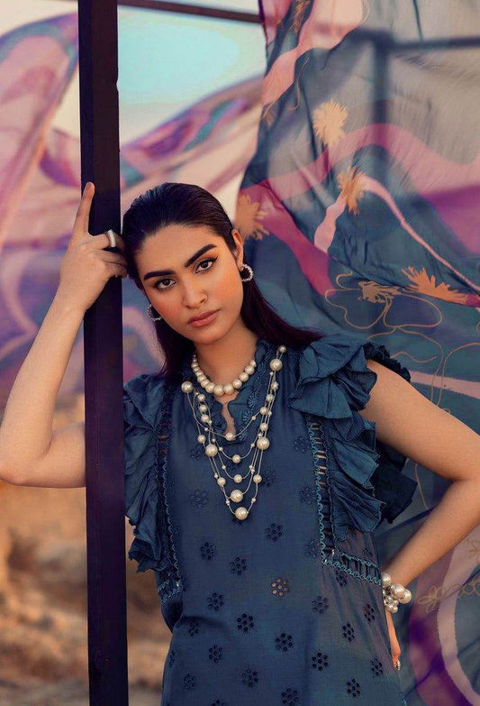 Adans Libas Lawn Eid Edit 24 Embroidered Unstitched 3pcs - Jotey