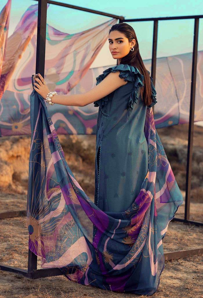 Adans Libas Lawn Eid Edit 24 Embroidered Unstitched 3pcs - Jotey