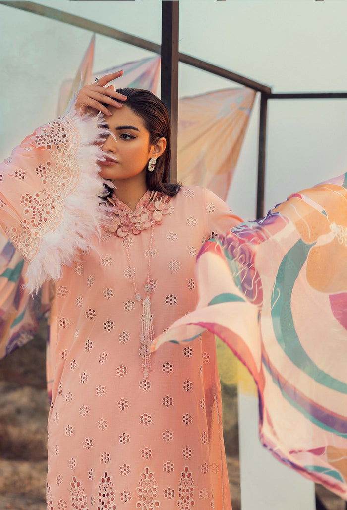 Adans Libas Lawn Eid Edit 24 Embroidered Unstitched 3pcs - Jotey