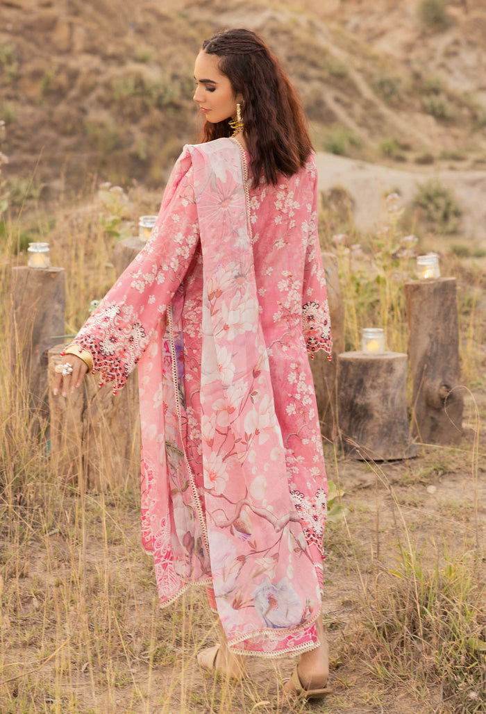 Adans Libas Printskari Digital Printed and Embroidered Unstitched 3pcs - Jotey