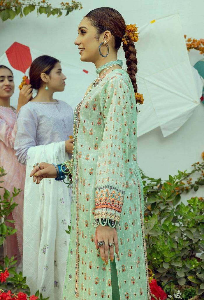 Adans Libas Umang 2 Embroidered Suvic Lawn 3pcs - Jotey