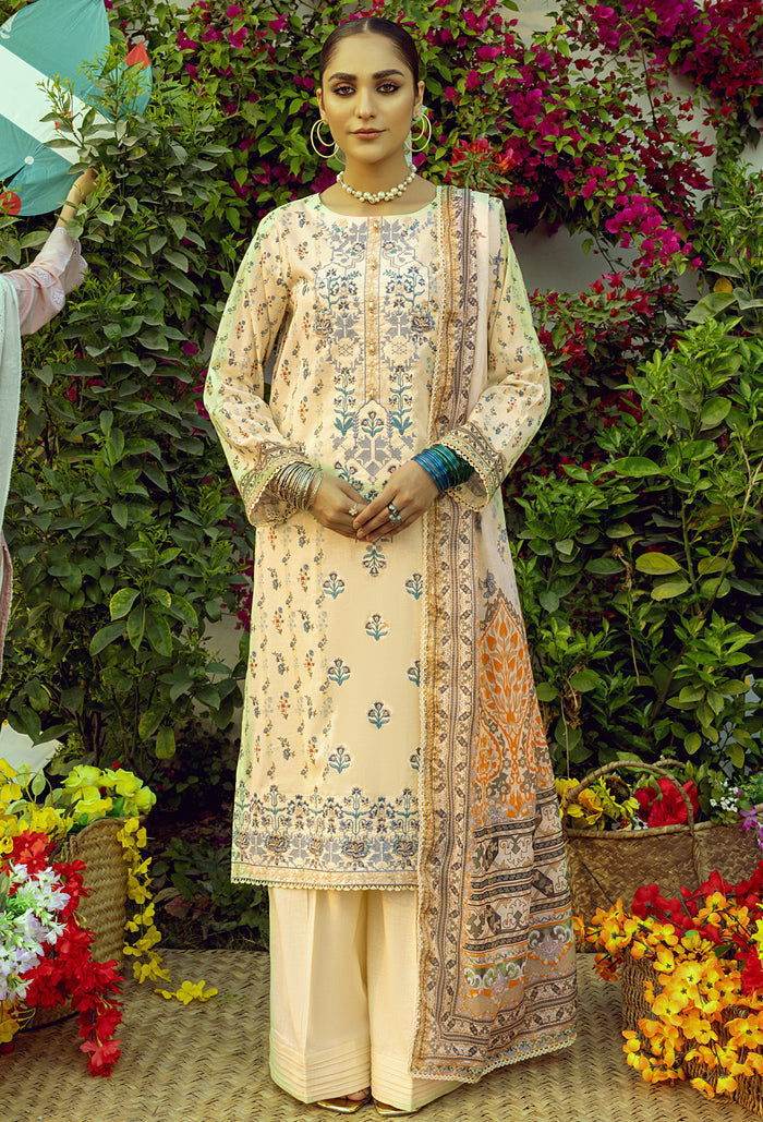 Adans Libas Umang 2 Embroidered Suvic Lawn 3pcs - Jotey