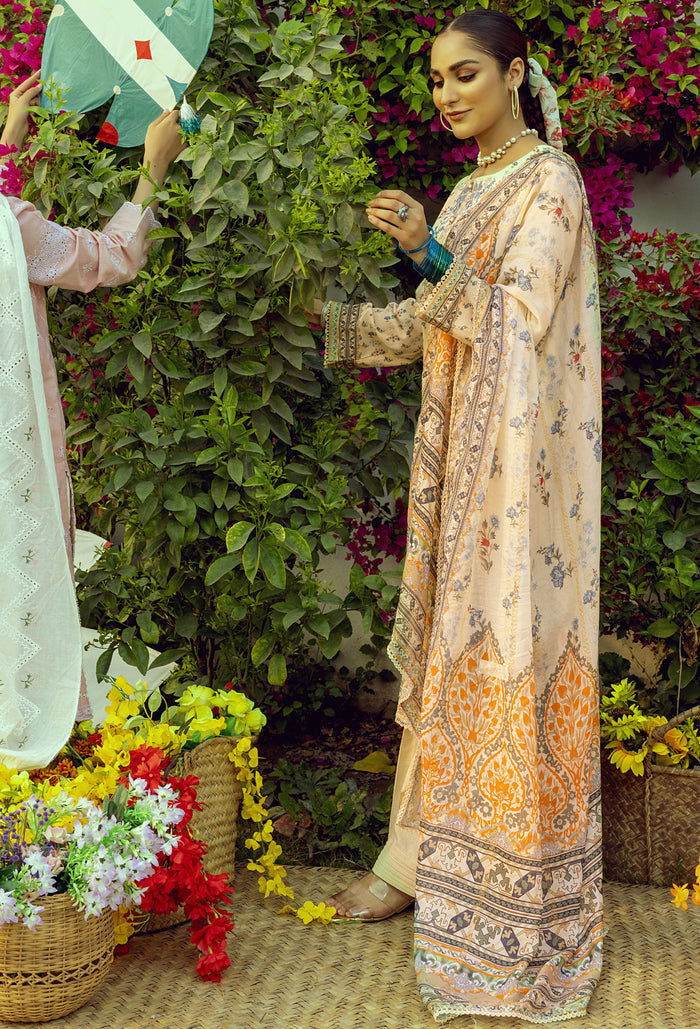 Adans Libas Umang 2 Embroidered Suvic Lawn 3pcs - Jotey