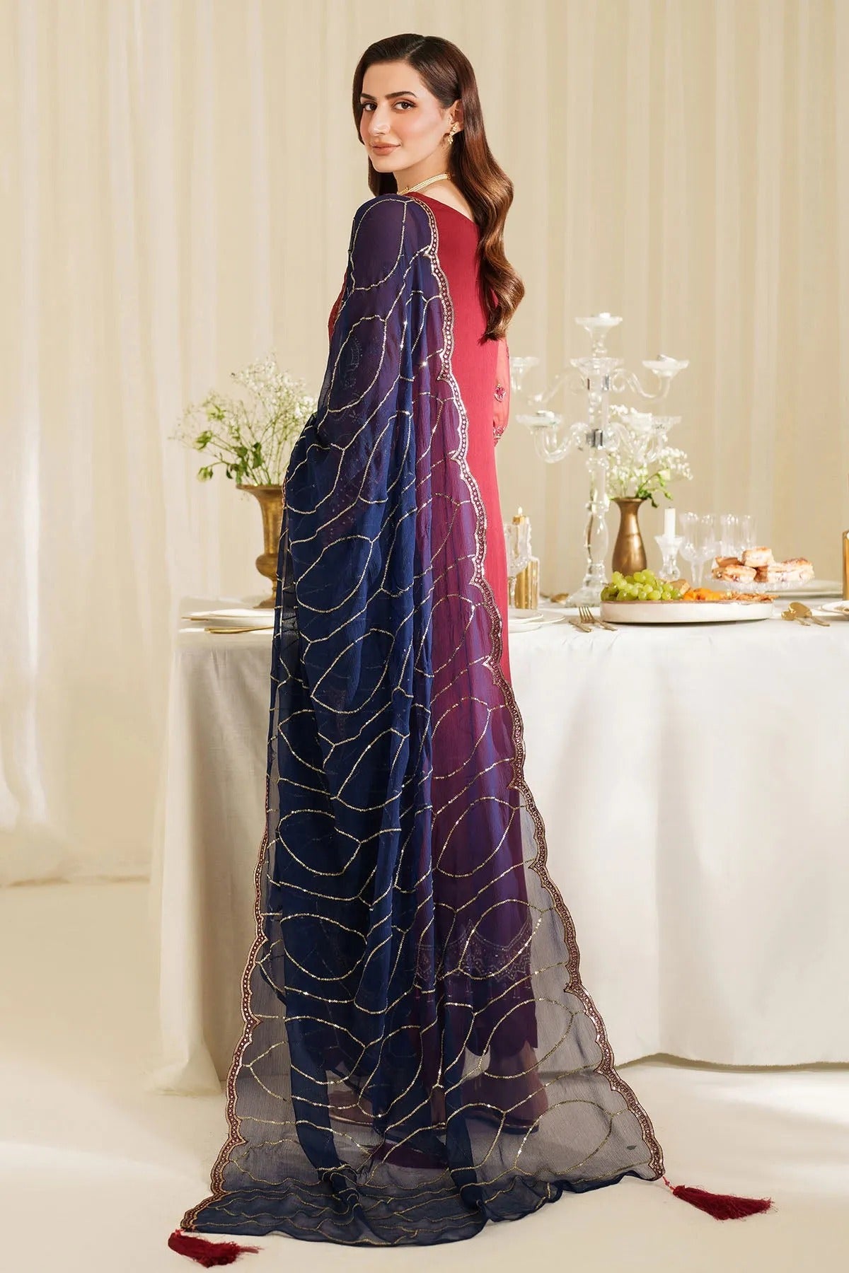 Noore By Imrozia Embroidered Luxury Chiffon Unstitched 3 Piece