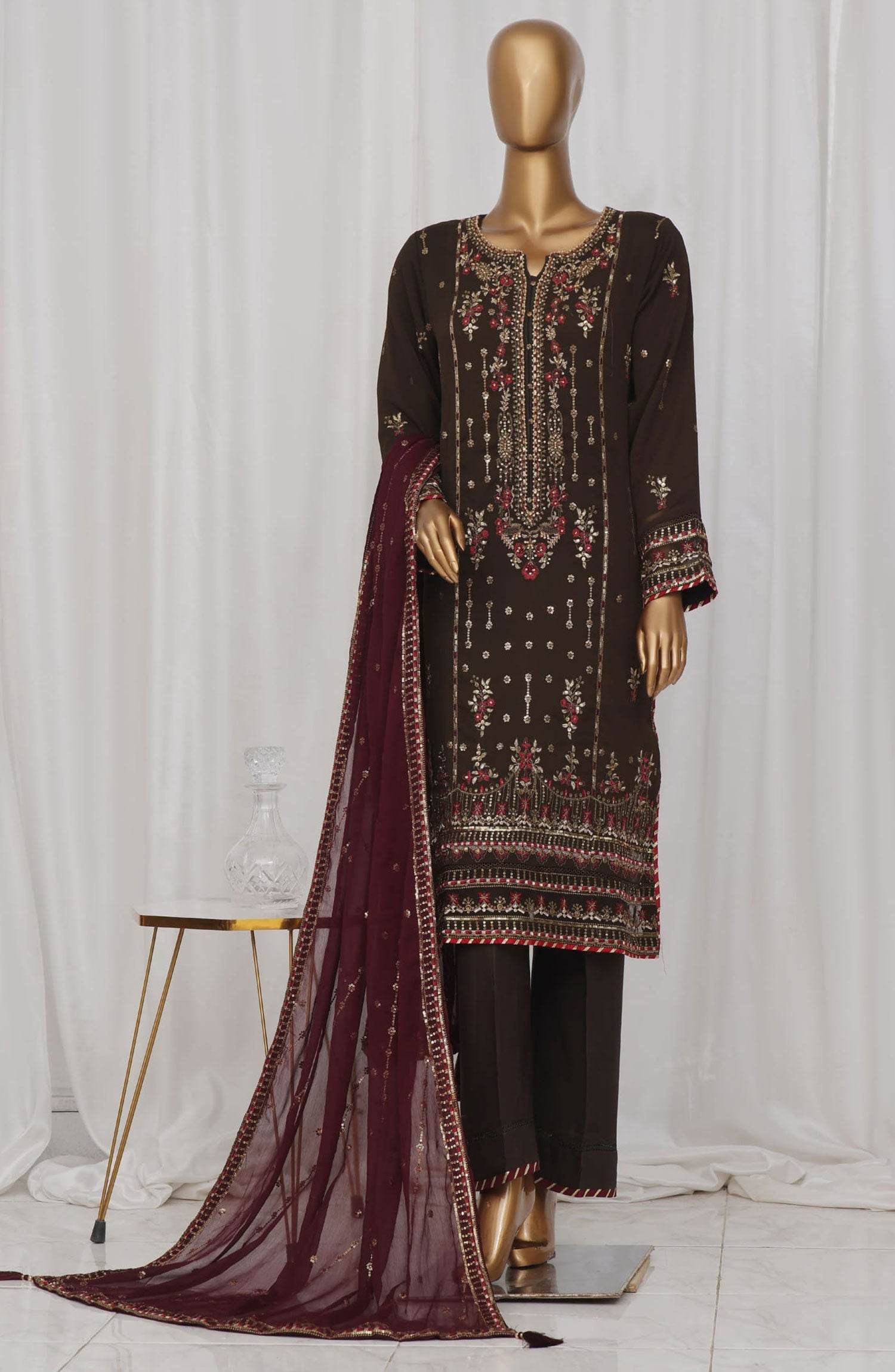Afsana By Sadabahar Luxury Chiffon Vol-10 Stitched 3pcs - Jotey