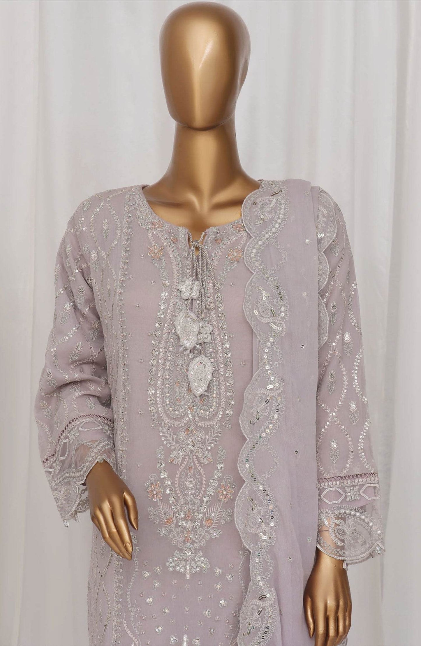 Afsana By Sadabahar Luxury Chiffon Vol-10 Stitched 3pcs - Jotey