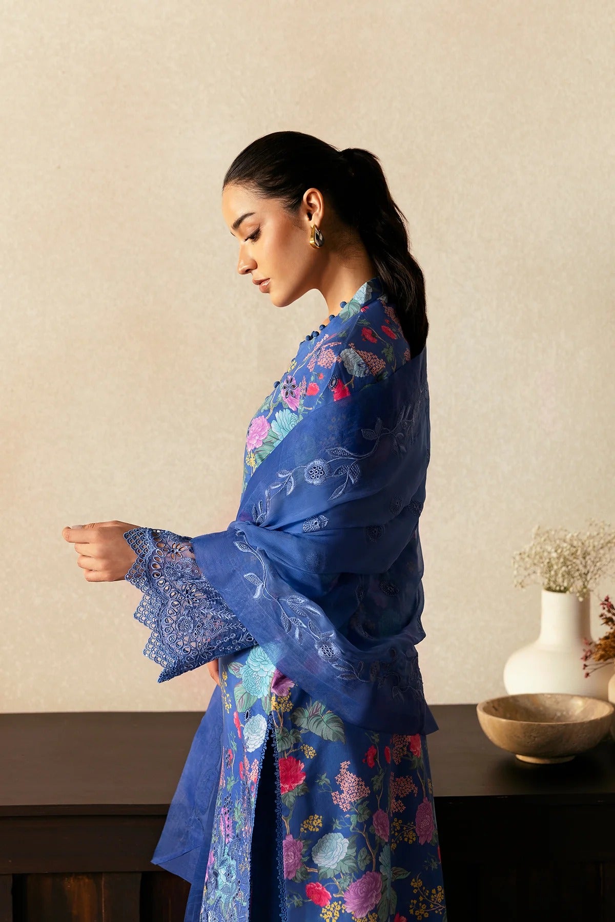 AFROZEH Day Break Embroidered Printed Lawn Unstitched 3pcs