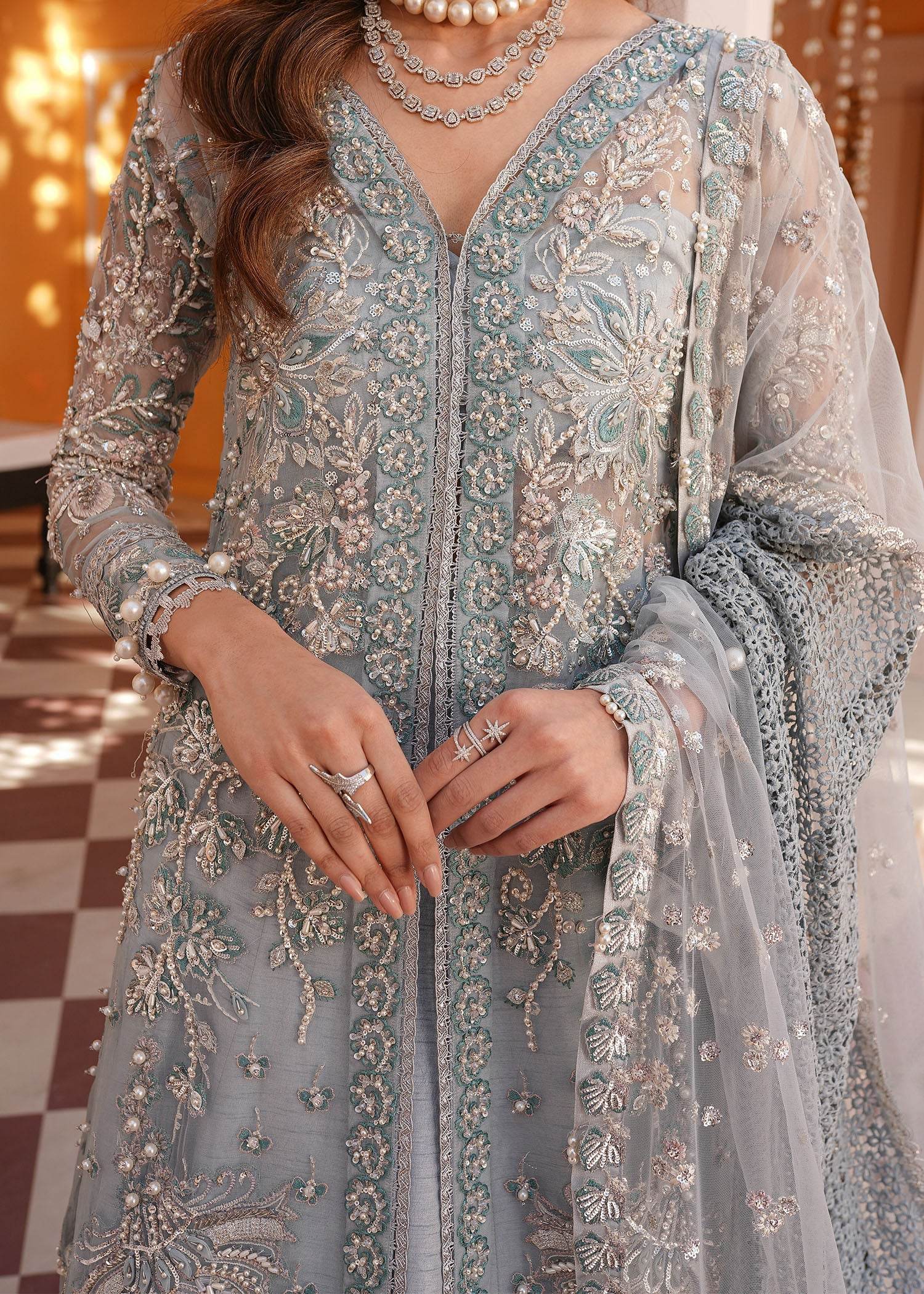 Mehak Yaqoob Luxury Wedding Formals Vol-08 Unstitched 3pcs - Jotey