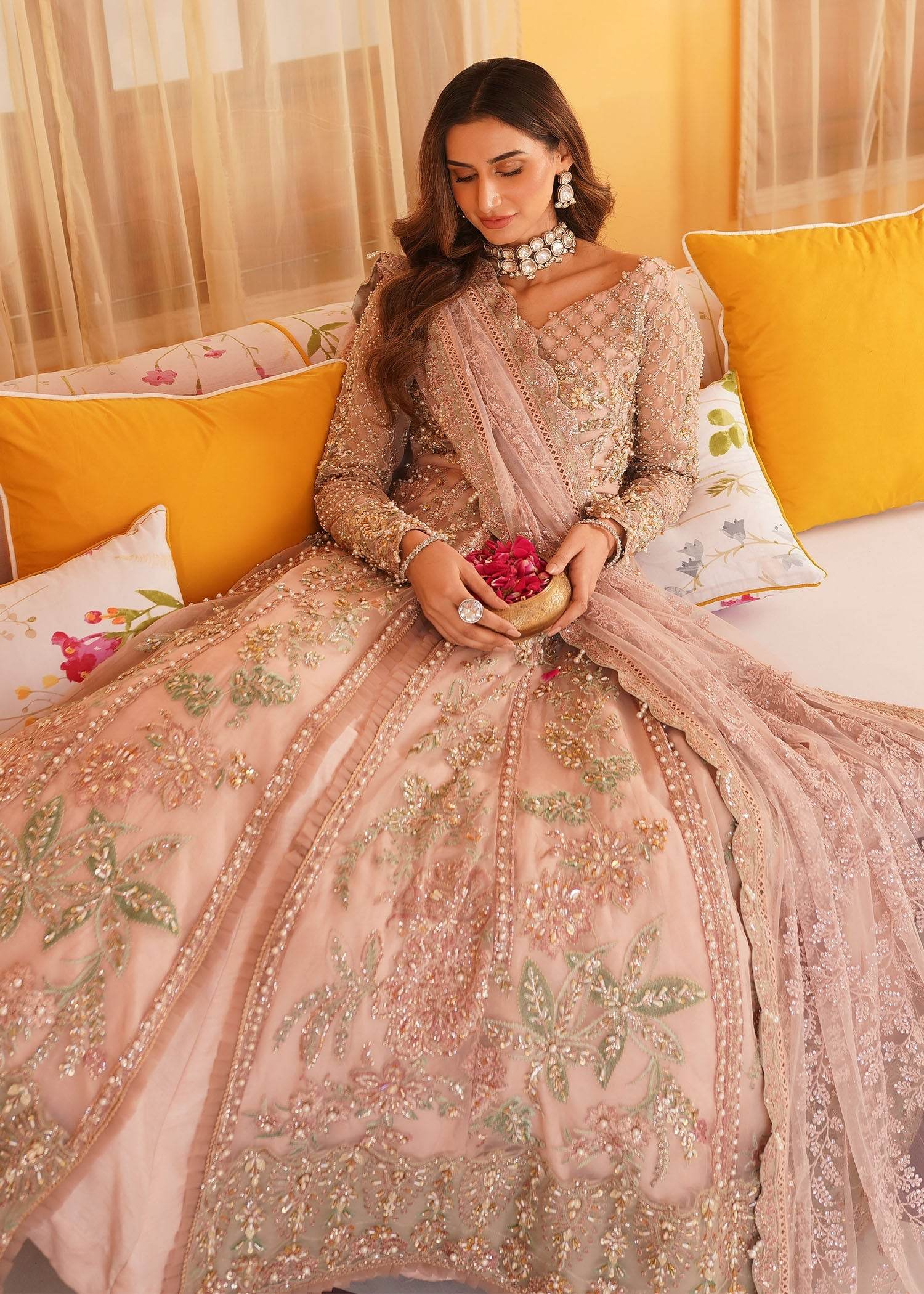 Mehak Yaqoob Luxury Wedding Formals Vol-08 Unstitched 3pcs - Jotey