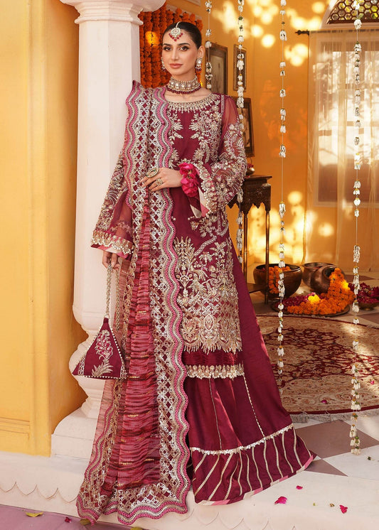 Mehak Yaqoob Luxury Wedding Formals Vol-08 Unstitched 3pcs - Jotey