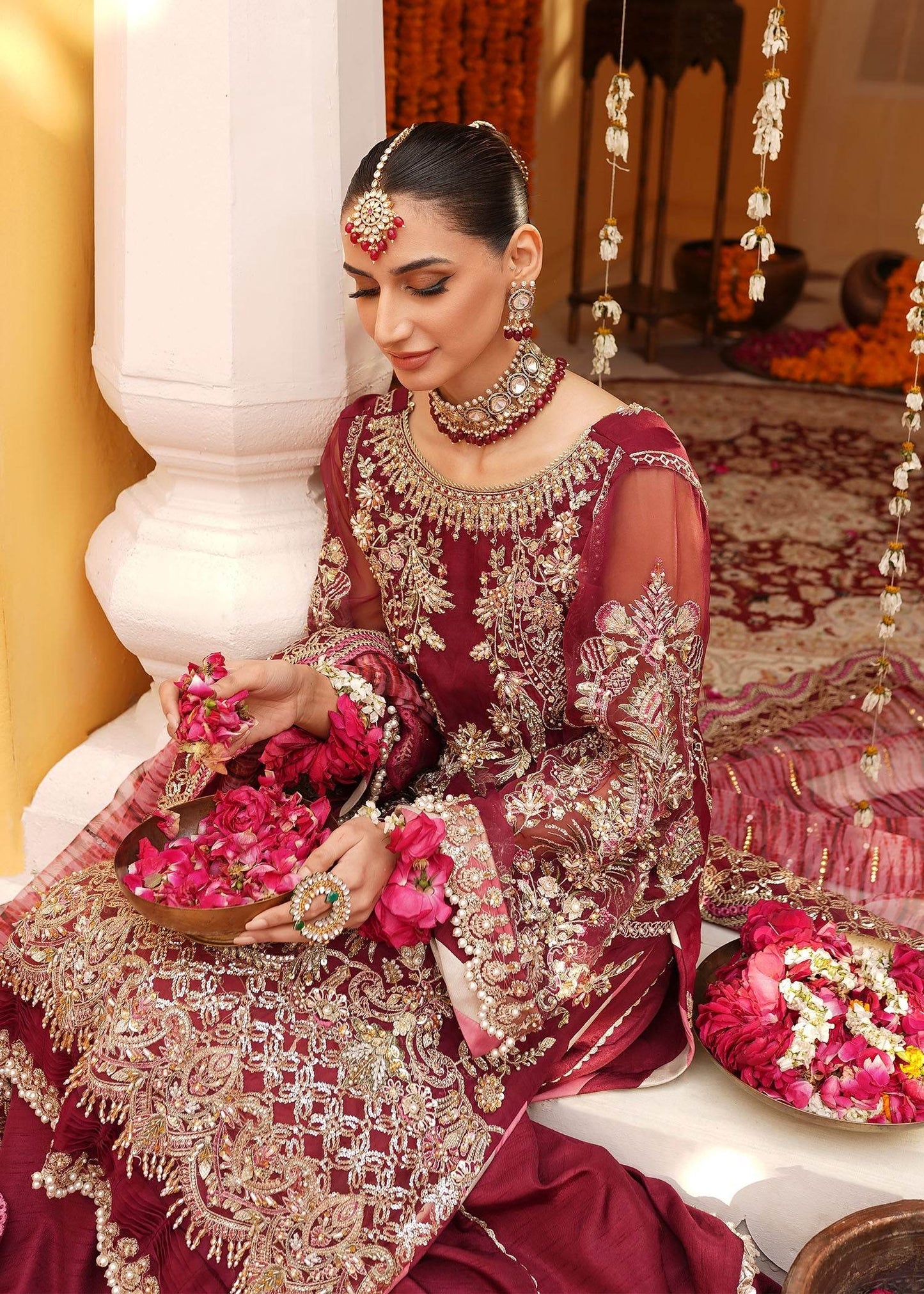 Mehak Yaqoob Luxury Wedding Formals Vol-08 Unstitched 3pcs - Jotey