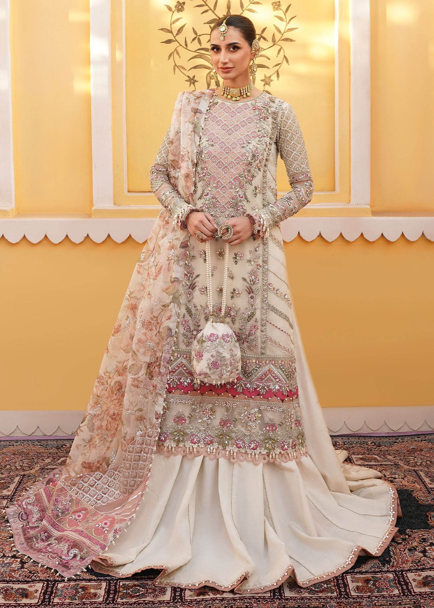 Mehak Yaqoob Luxury Wedding Formals Vol-08 Unstitched 3pcs - Jotey