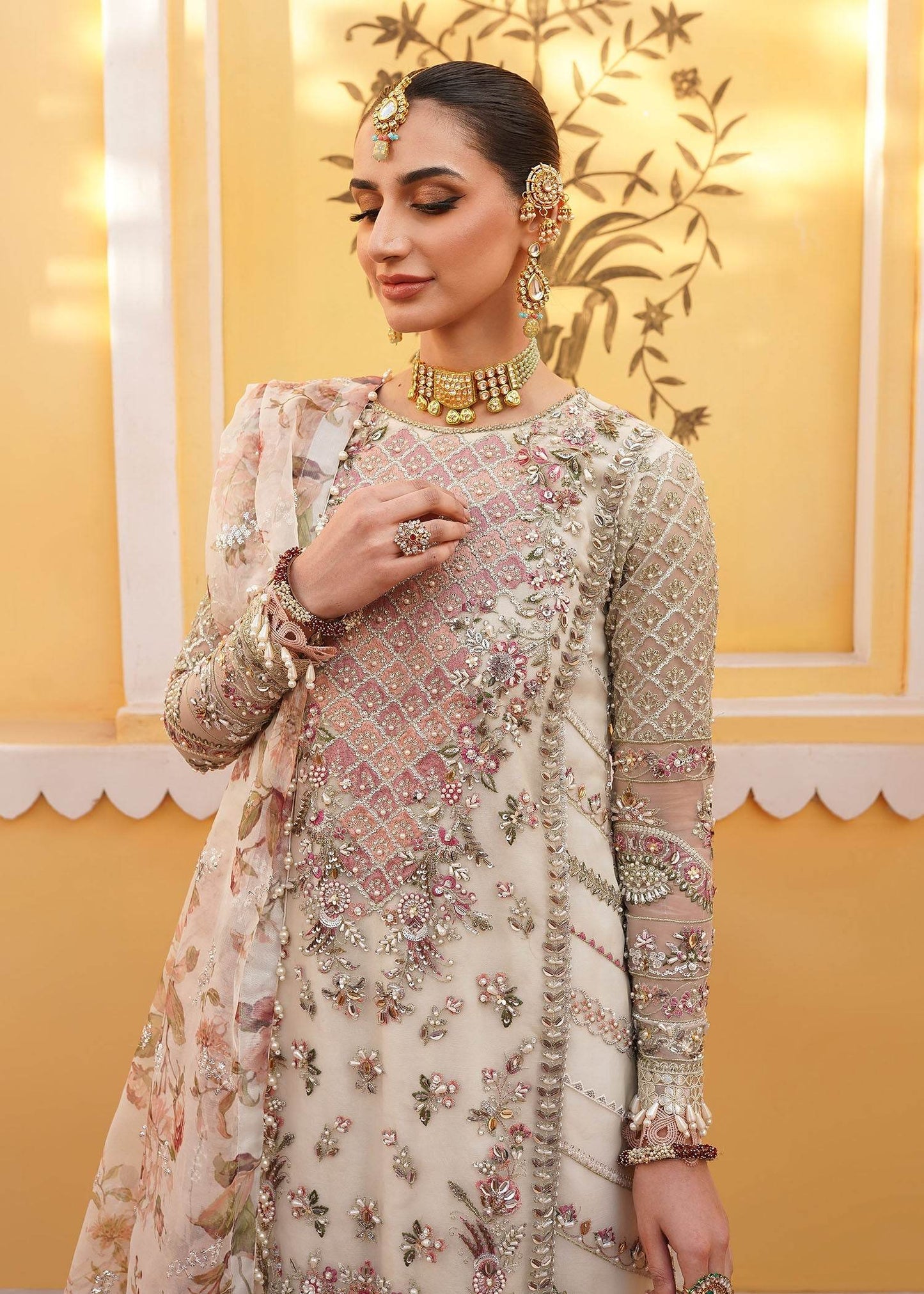 Mehak Yaqoob Luxury Wedding Formals Vol-08 Unstitched 3pcs - Jotey