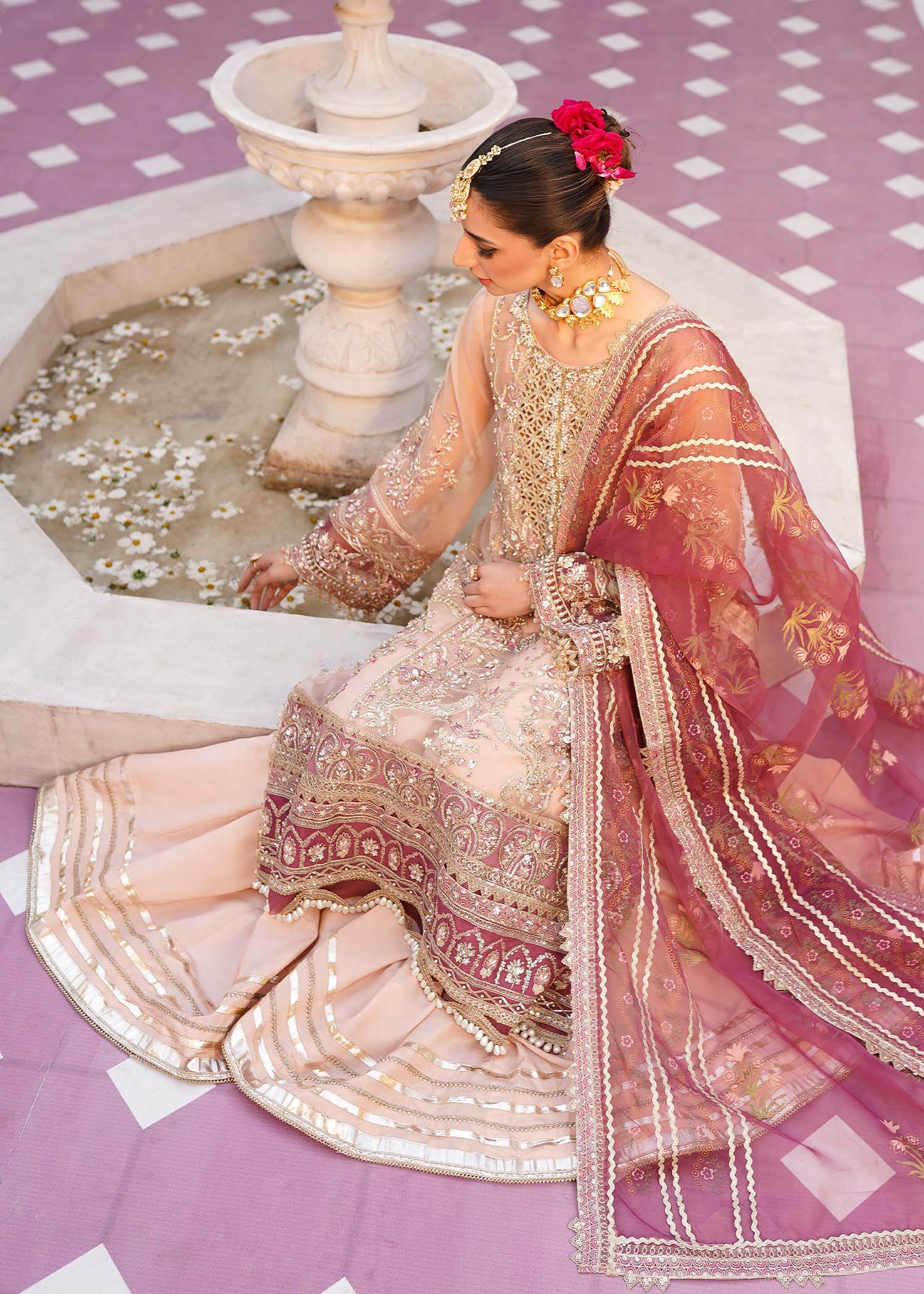 Mehak Yaqoob Luxury Wedding Formals Vol-08 Unstitched 3pcs - Jotey