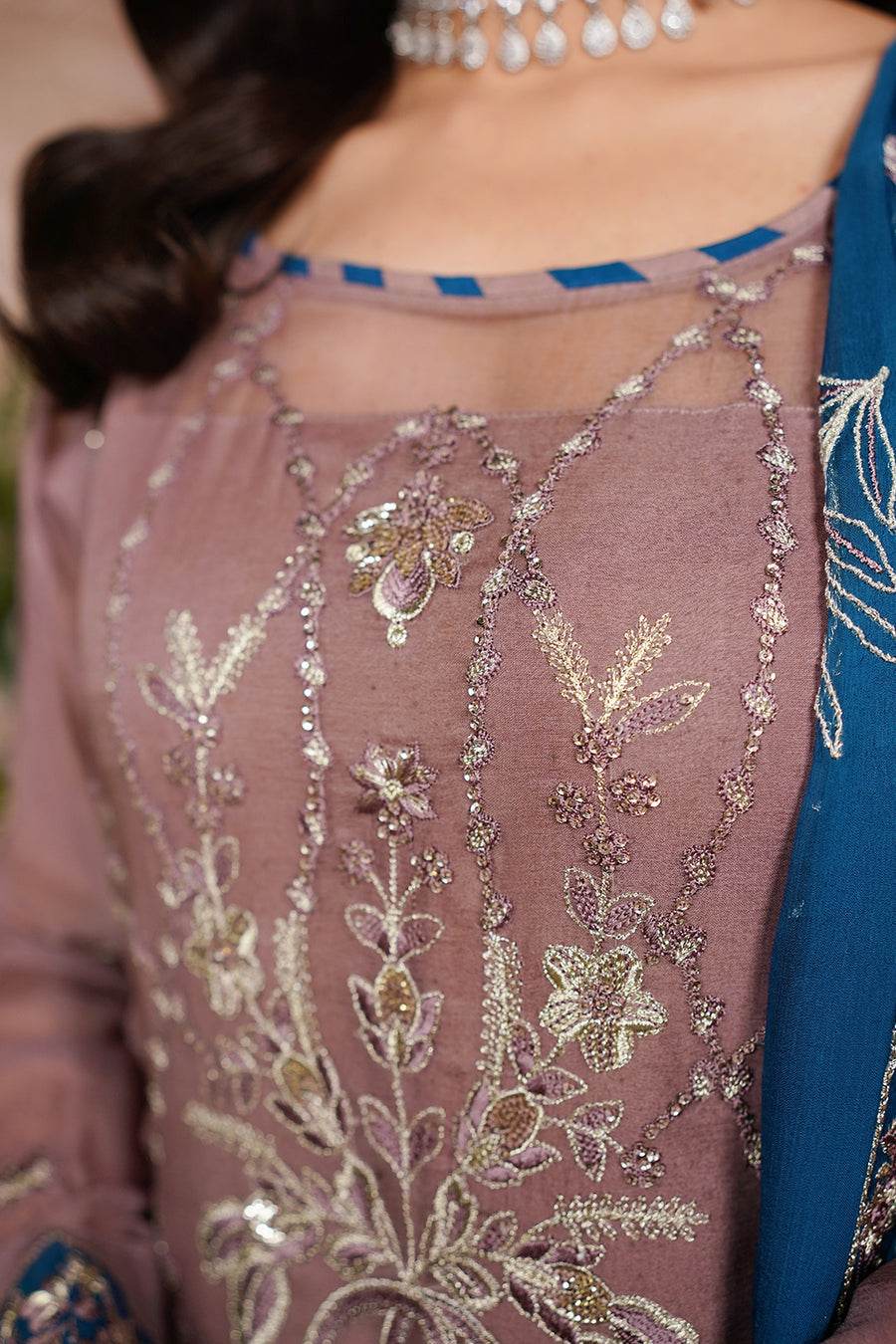 Aarzu Luxury Embroidered Vol-03 Unstitched 3Pcs - Jotey