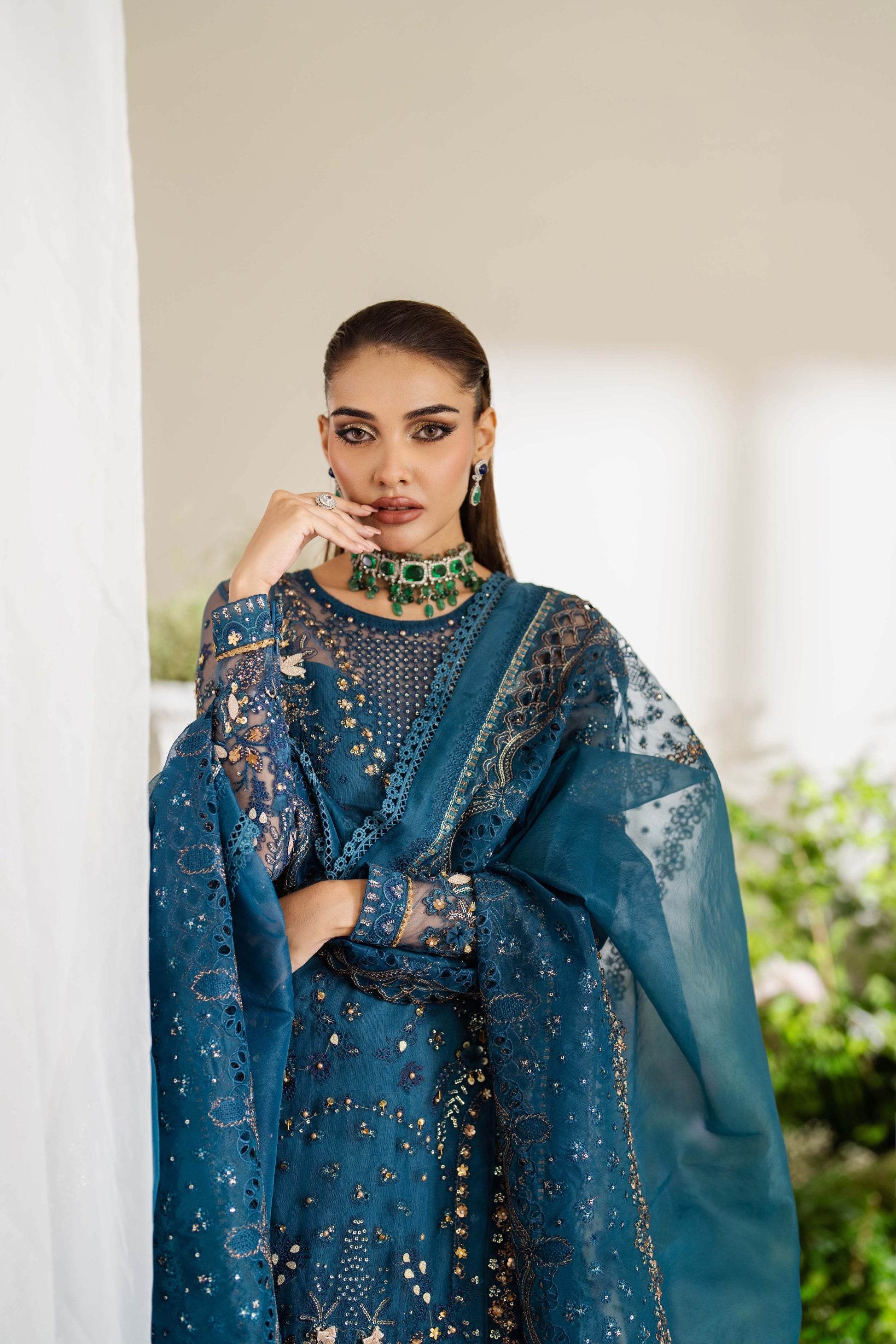 ZOYA & FATIMA REEM Festive Unstitched 4pcs - Jotey