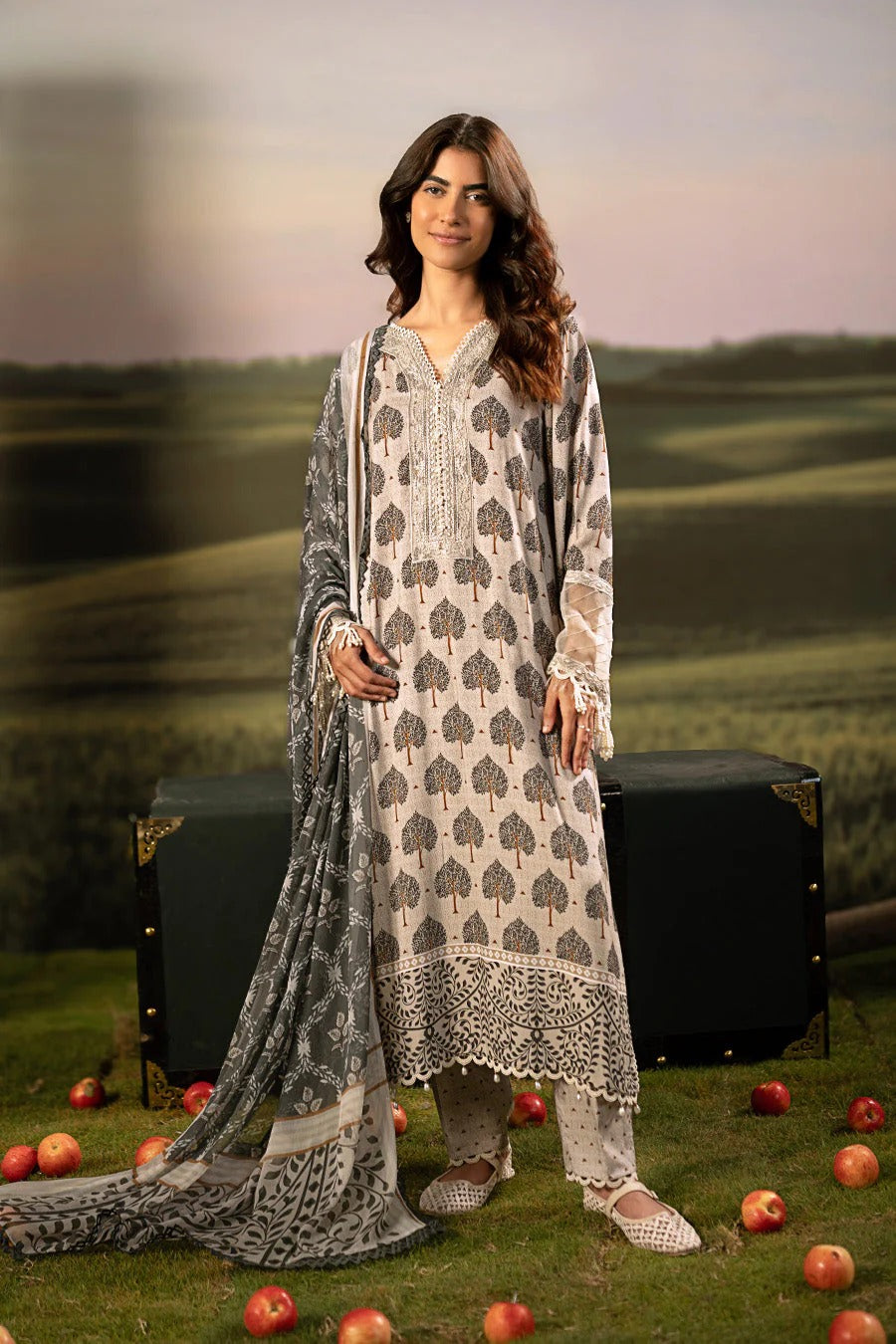 M. Basics By Maria B. Digital Printed & Embroidered Arabic Lawn Unstitched 3 Piece