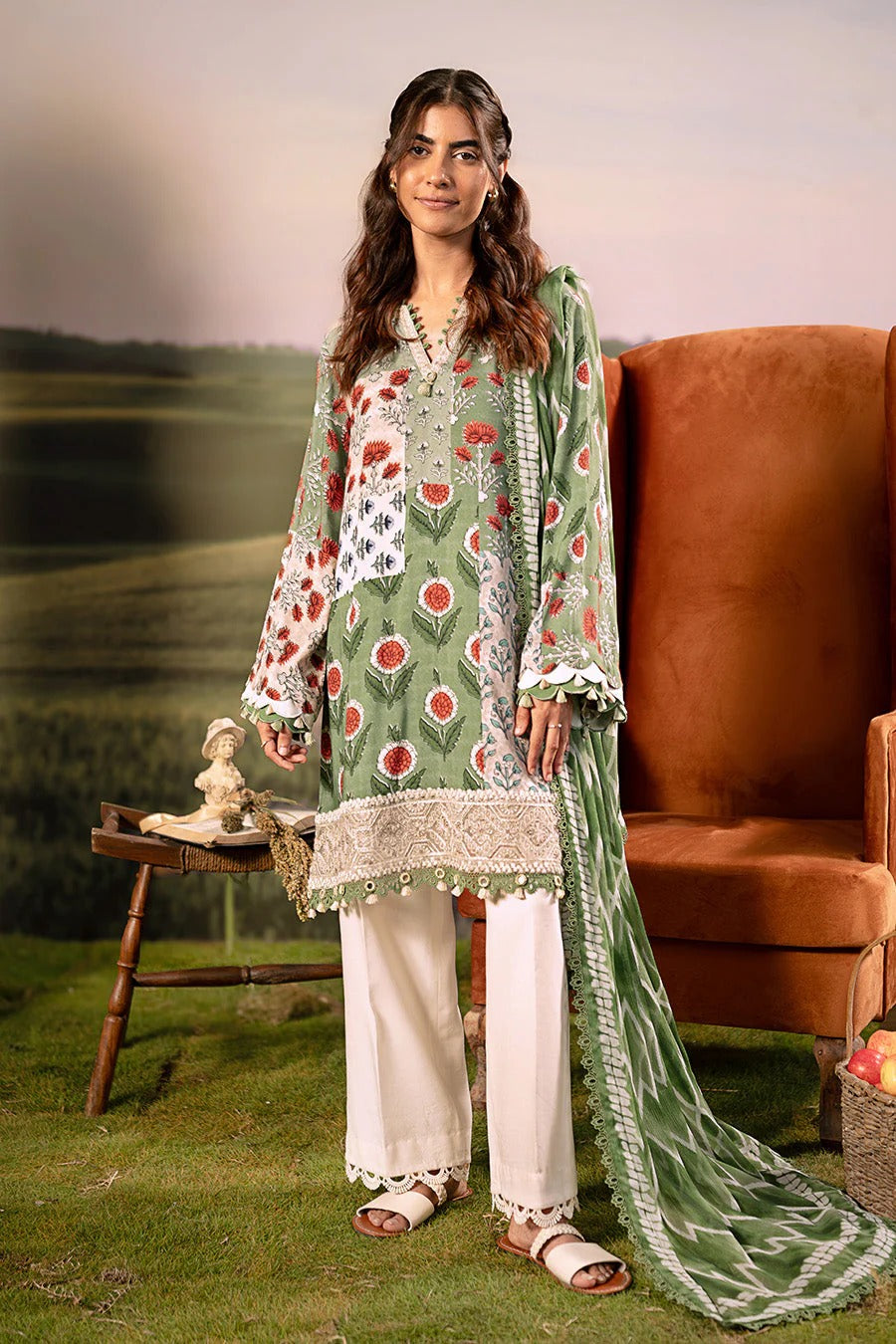 M. Basics By Maria B. Digital Printed & Embroidered Arabic Lawn Unstitched 3 Piece