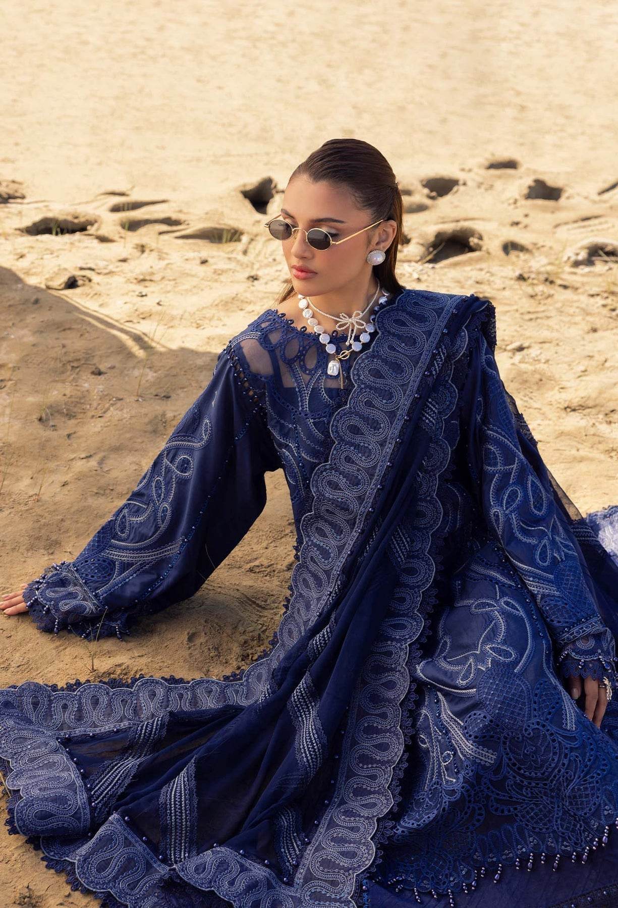 Adans Libas Summer Inspired Embroidered Premium Lawn Unstitched 3 Piece - Jotey