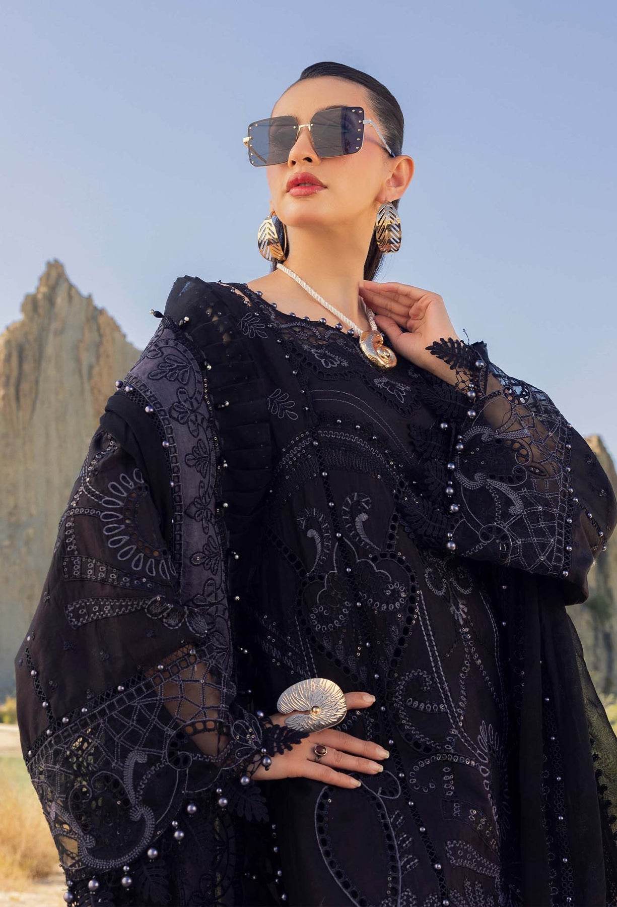 Adans Libas Summer Inspired Embroidered Premium Lawn Unstitched 3 Piece - Jotey