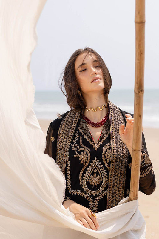 Zyra by Freesia Embroirdered Chiffon Unstitched 3 Piece - Jotey