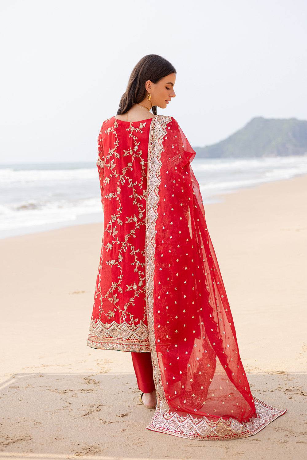 Zyra by Freesia Embroirdered Chiffon Unstitched 3 Piece - Jotey