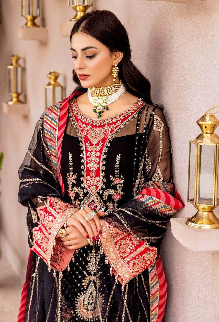 Adans Libas Gul-E-Ishtiaq Exclusive Unstitched Chiffon 3pcs - Jotey