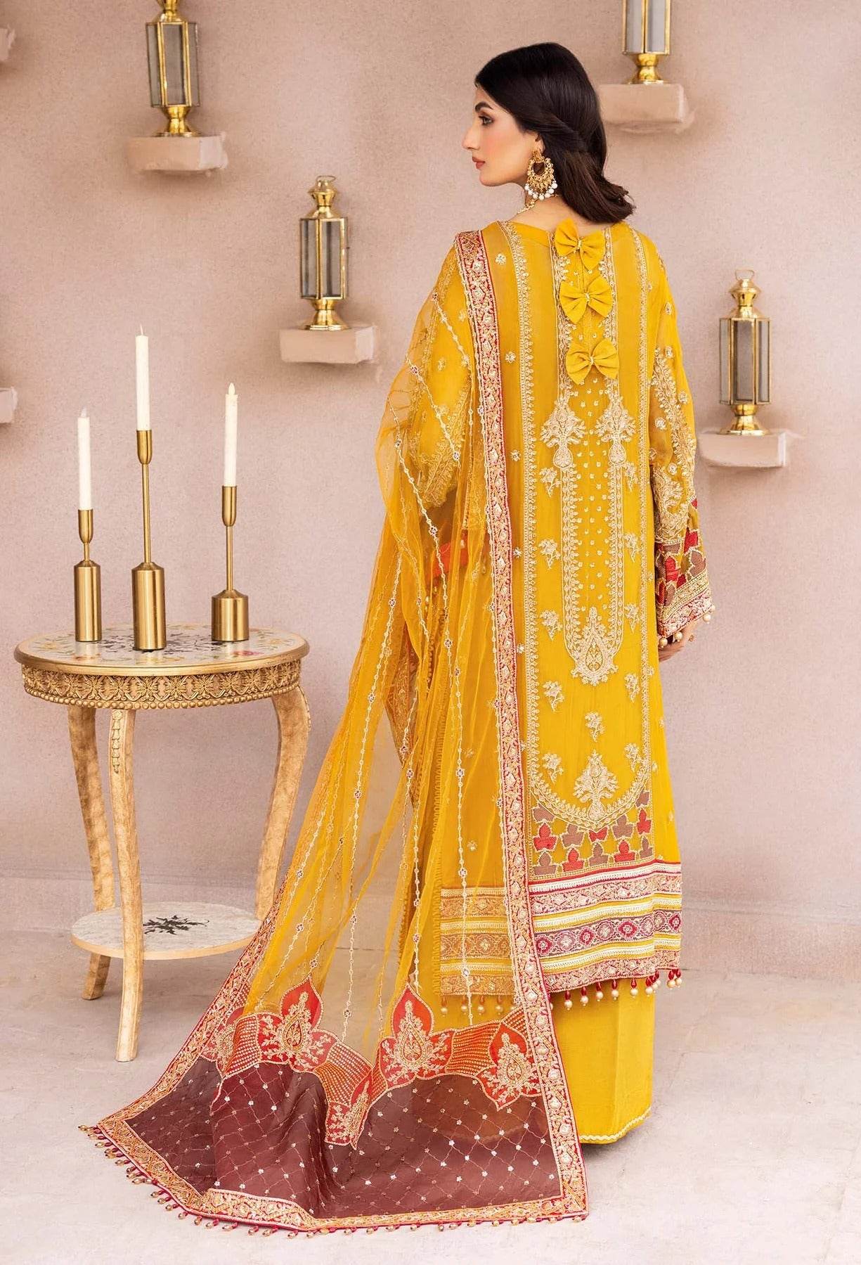Adans Libas Gul-E-Ishtiaq Exclusive Unstitched Chiffon 3pcs - Jotey