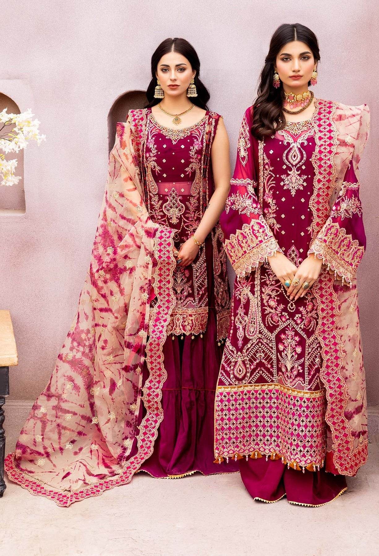 Adans Libas Gul-E-Ishtiaq Exclusive Unstitched Chiffon 3pcs - Jotey