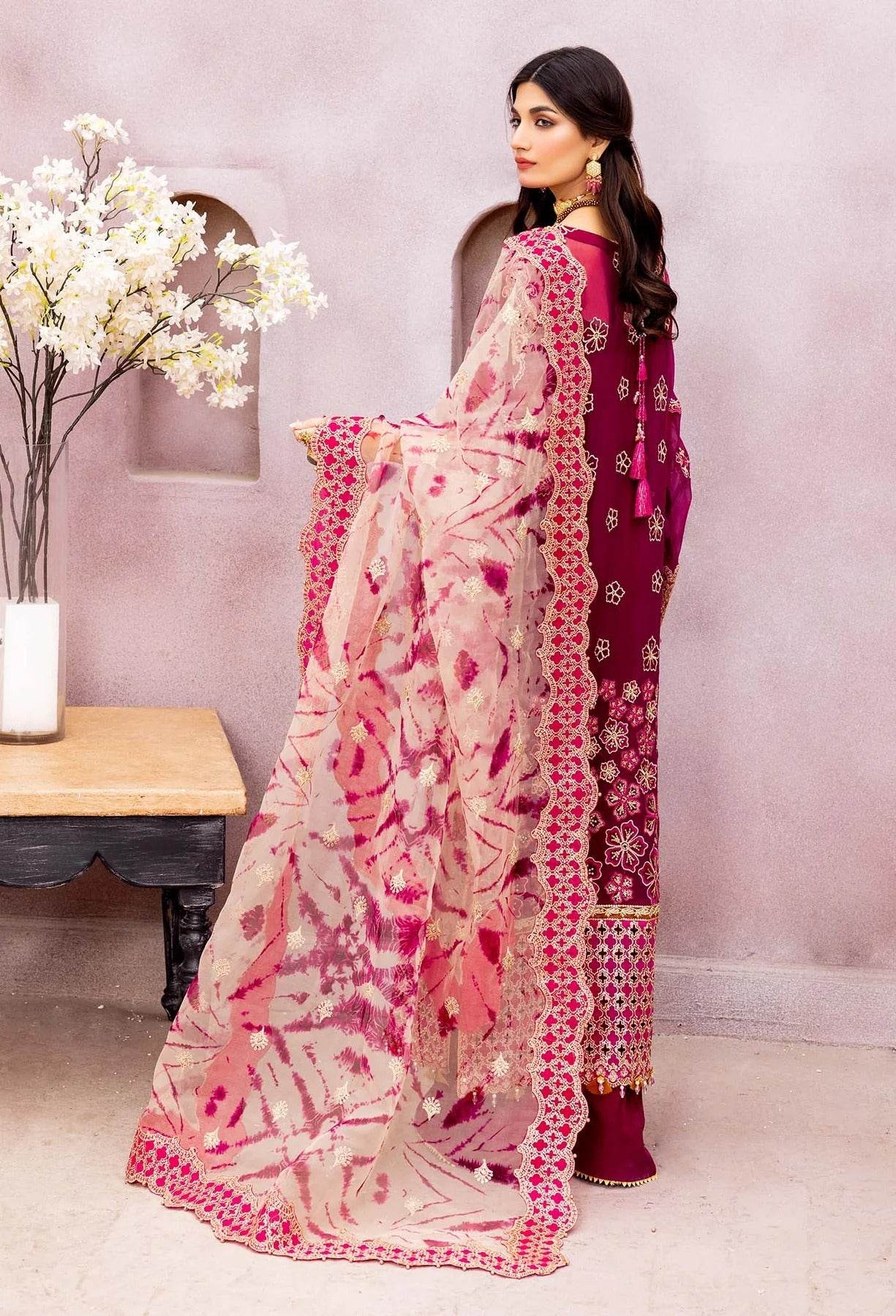 Adans Libas Gul-E-Ishtiaq Exclusive Unstitched Chiffon 3pcs - Jotey