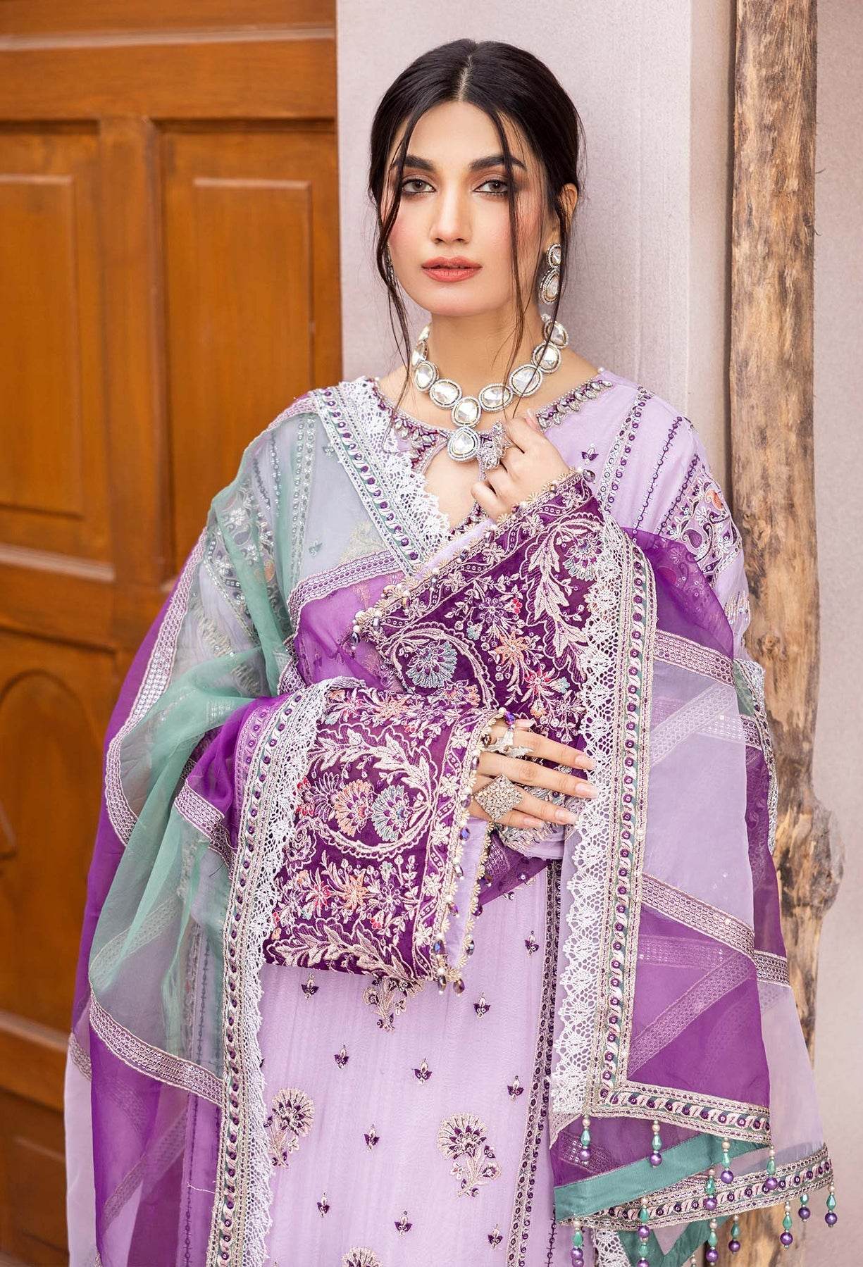 Adans Libas Gul-E-Ishtiaq Exclusive Unstitched Chiffon 3pcs - Jotey