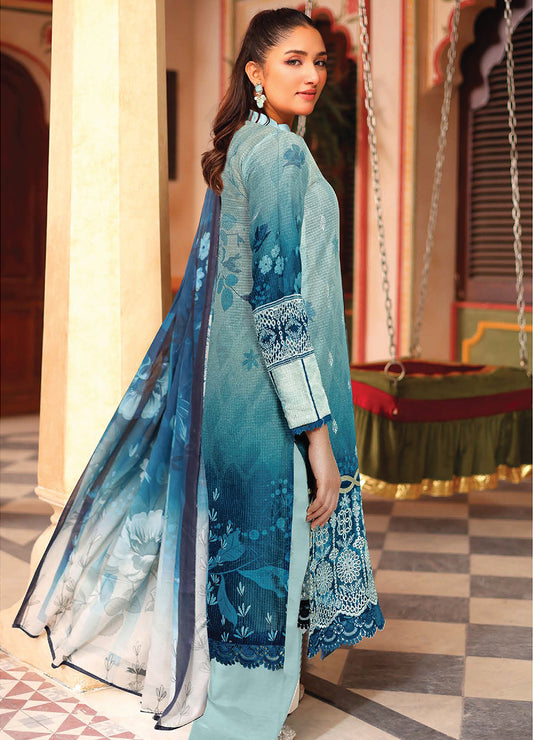 Zohra By Johra Embroidered Printed Bana Dora Lawn Unstitched 3Pcs