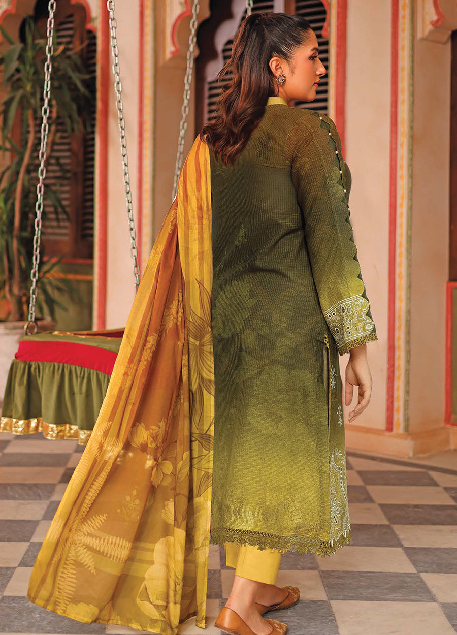 Zohra By Johra Embroidered Printed Bana Dora Lawn Unstitched 3Pcs