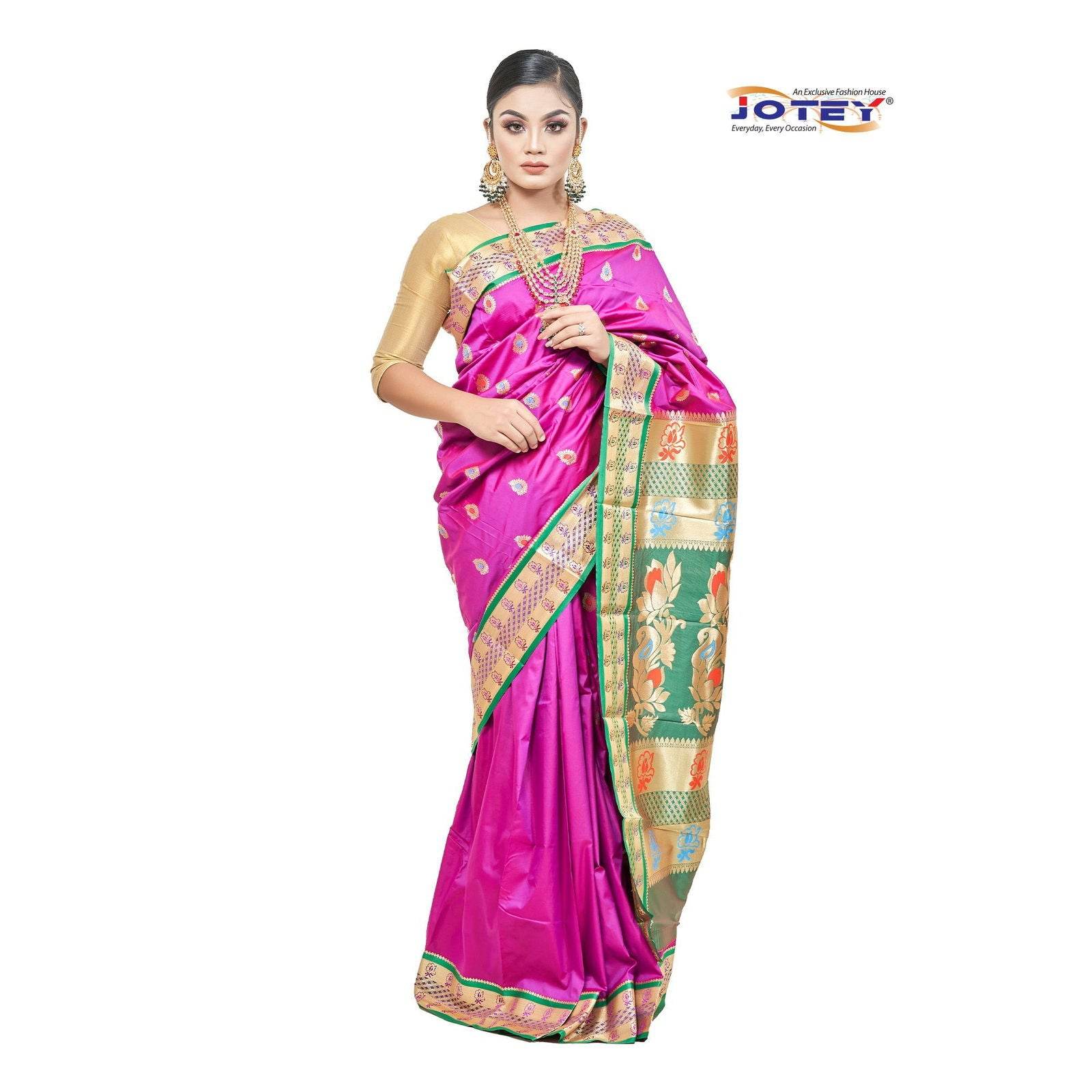 Meenakari Belgaum Katan Saree - Jotey