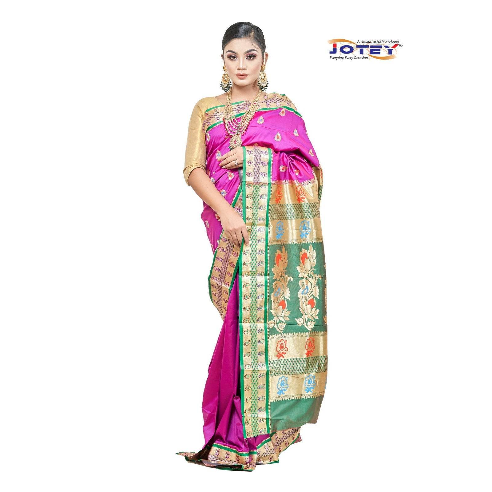 Meenakari Belgaum Katan Saree - Jotey