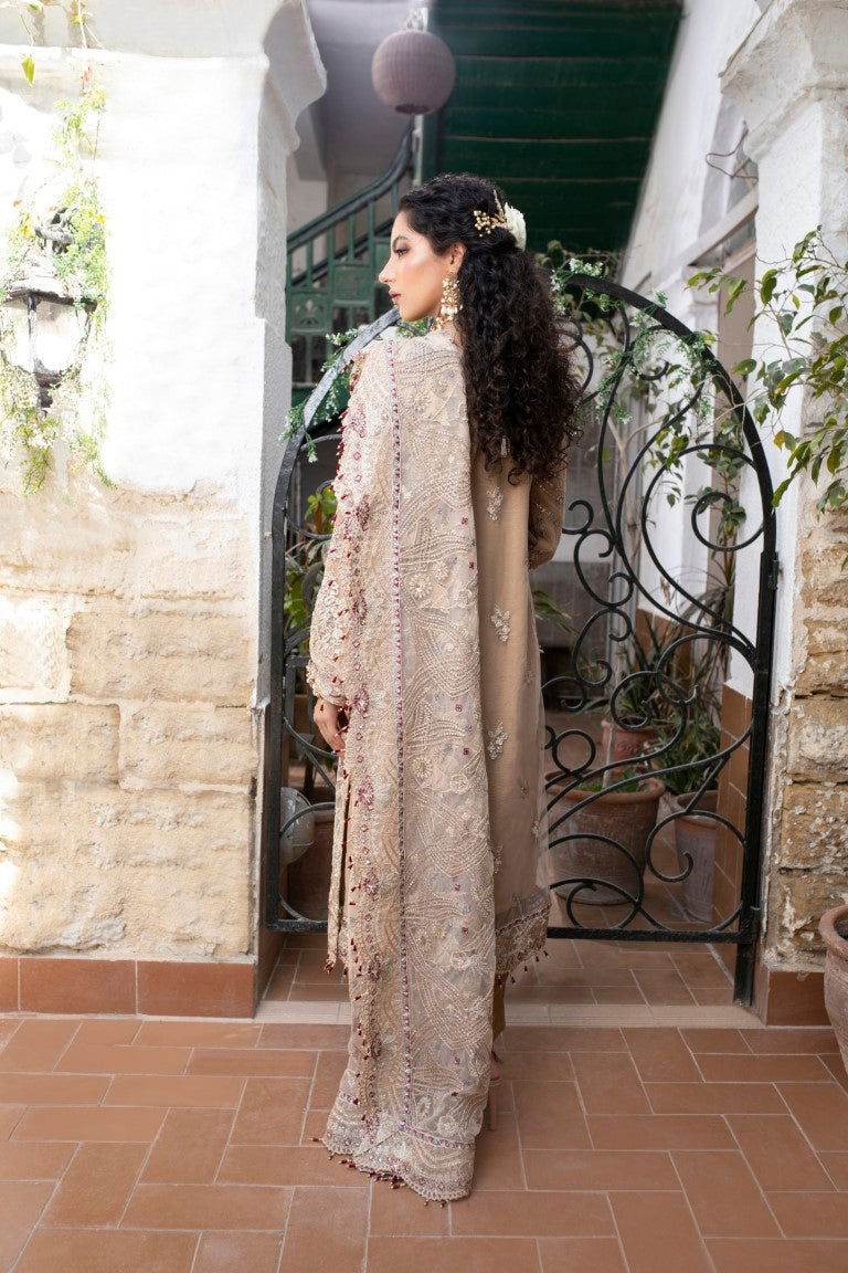 Meghna Semi Stitched Embroidered Luxury Collection - Jotey