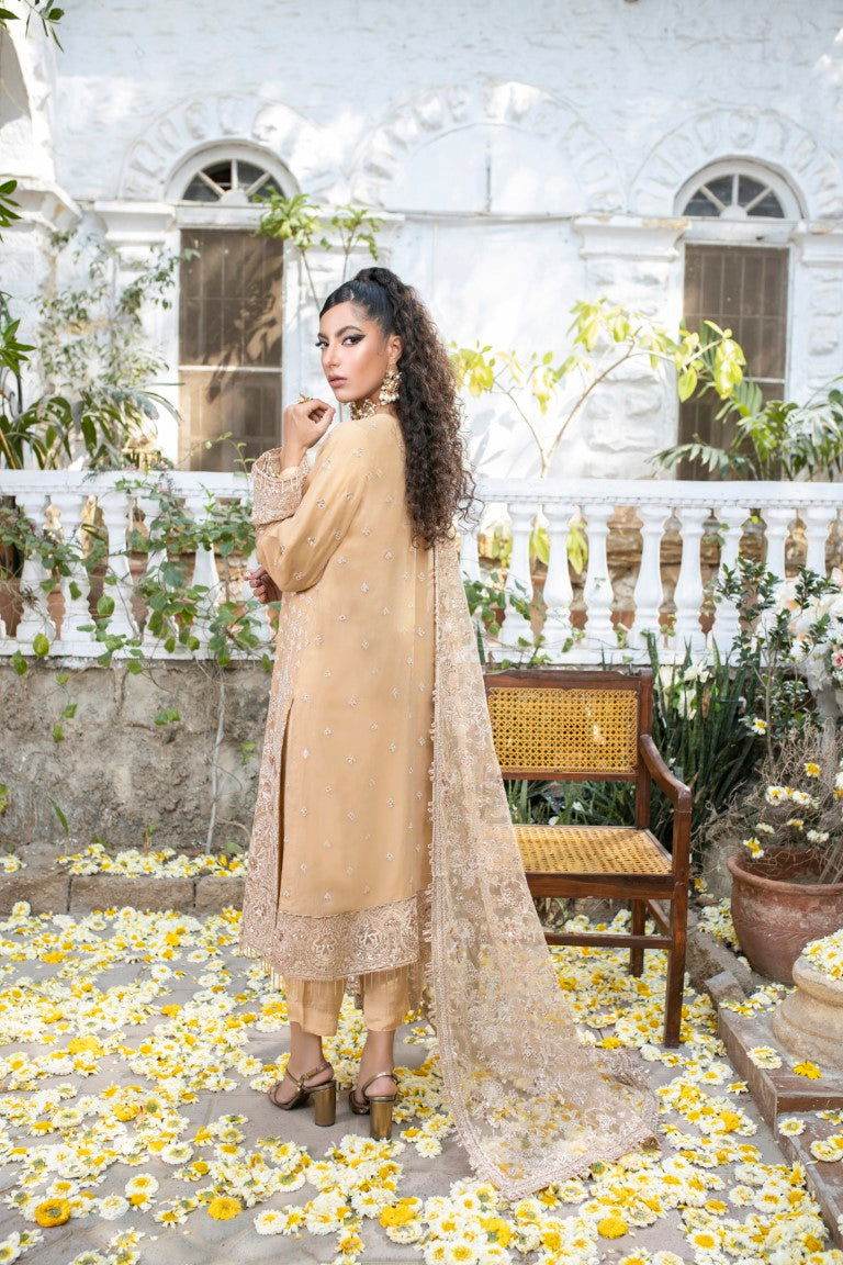 Meghna Semi Stitched Embroidered Luxury Collection - Jotey