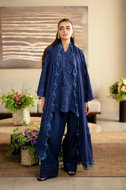 Azure Luxury Lawn'25 Unstitched Three Piece