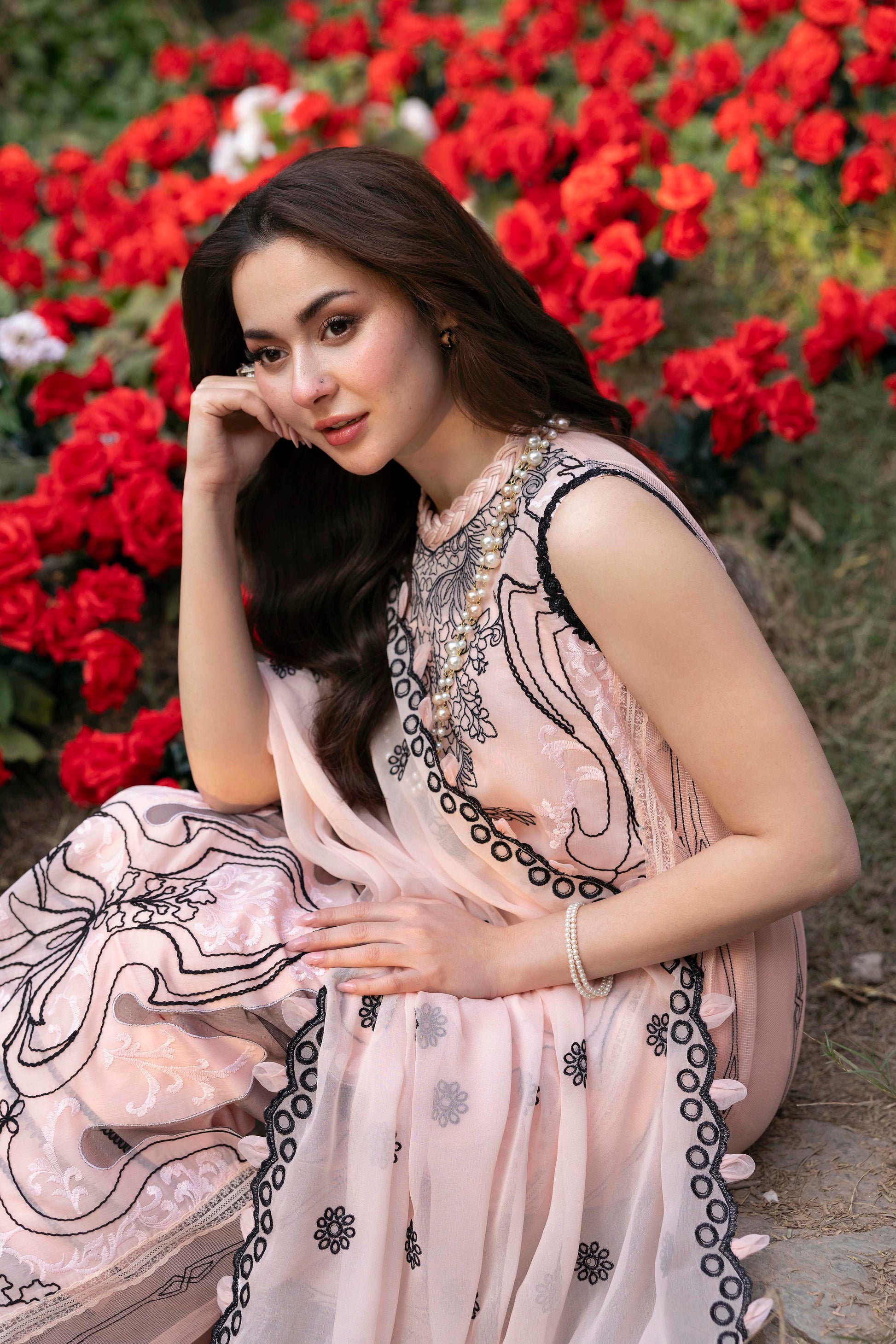 Sable V. Luxury Formal'25 Embroidered Unstitched 4pcs - Jotey