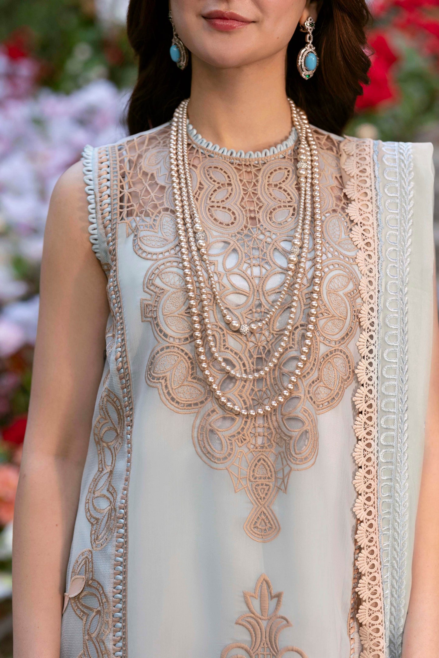 Sable V. Luxury Formal'25 Embroidered Unstitched 4pcs - Jotey